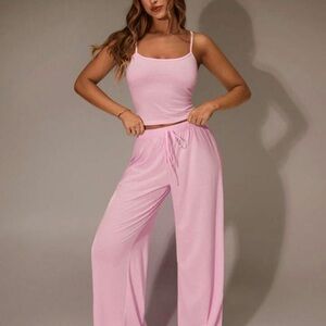 SHEIN Light Pink Pajama Set